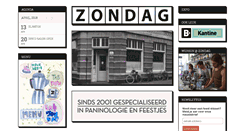 Desktop Screenshot of cafezondag.nl