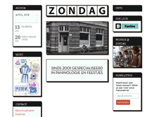 Tablet Screenshot of cafezondag.nl